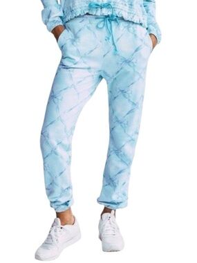LoveShackFancy Light Blue Tie-Dye Jogger Pants